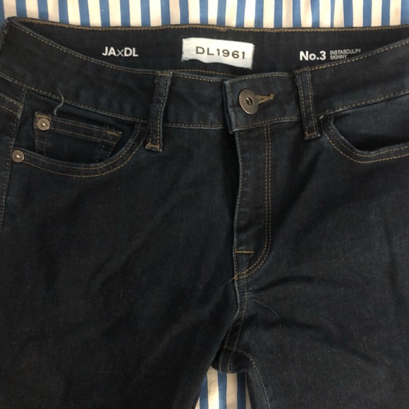 JaxDL DL1961 No.3 Instasculpt Skinny Dark Wash Jean Great Condition retail $178 - Picture 6 of 10